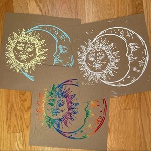 Custom Sun & Moon Art Prints 12x12.5 inches 🌞🌛